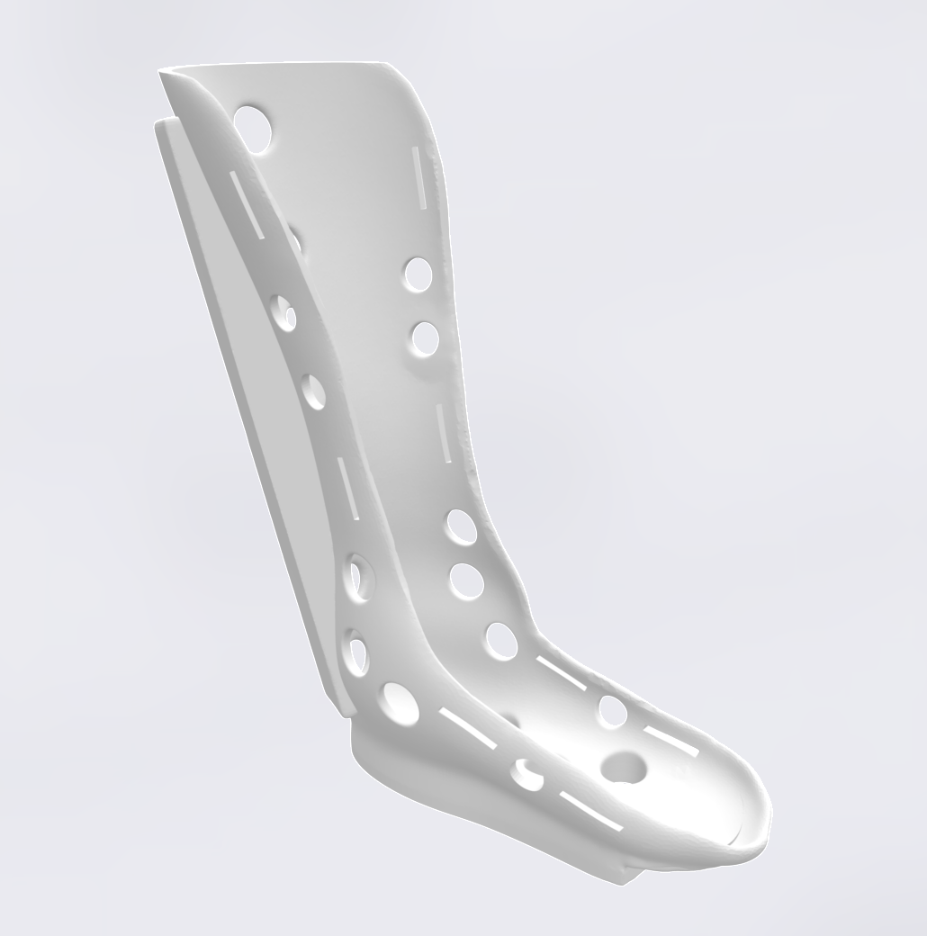 3D printed leg orthosis